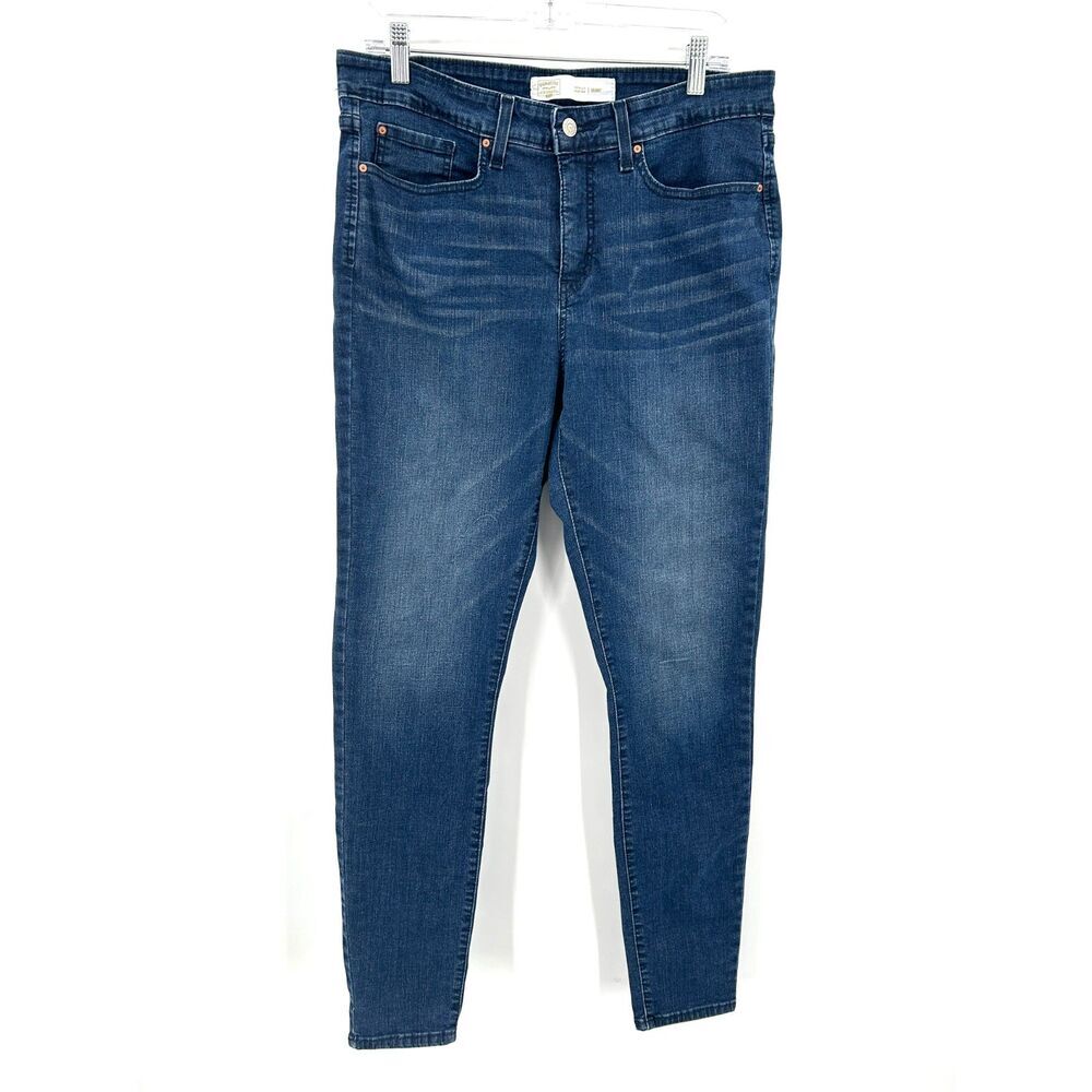 LEVI'S Women's Totally Shaping Stretch Denim Blue Skinny Jeans Size 32 x 32